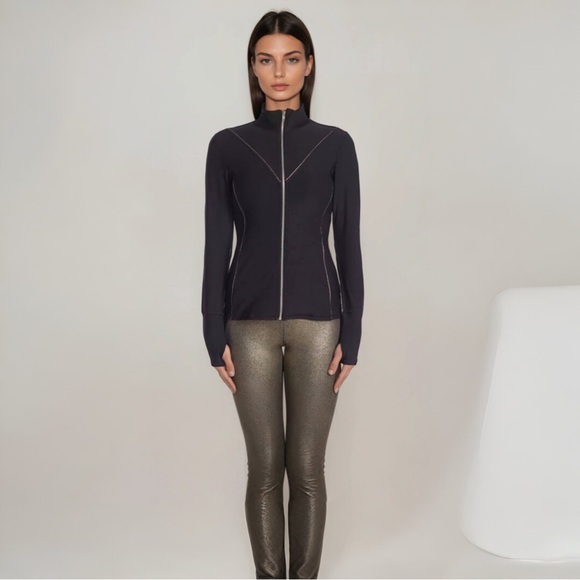 X By Gottex Metallic Line Fitted Jacket - Picture 9 of 9
